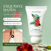 Crème pour les Mains à la Rose Marque Blanche, Extraits de Plantes Bio, Camélia Hydratant, Lotion Éclaircissante et Blanchissante, Crème pour les Mains d'Hiver