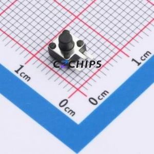 TSA45513-050D532DA Tactile Switch Bent Lead Through Hole-3P,4.5x4.5mm Switch Single Pole Single Throw Round Button 2.8N 4.5mm - Product Image 1