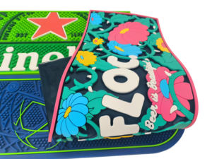 Full Color Custom Silicone <b>Bar</b> Runner <b>Mat</b> Non Slip Waterproof Spill Resistant Long <b>Bar</b> Counter Beverage Service Protection Pad - Product Image 1