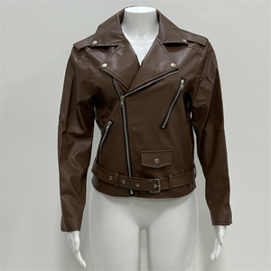 <span class=keywords><strong>Imitation</strong></span> <span class=keywords><strong>Cuir</strong></span> Femmes Slim Sashes Casual Biker Vestes Outwear <span class=keywords><strong>Femme</strong></span> Tops BF Style Noir Veste En <span class=keywords><strong>Cuir</strong></span> <span class=keywords><strong>Manteau</strong></span> - Product Image 3