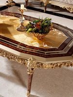 Canapé en tissu sculpté en bois massif de style européen, ensemble de meubles de salon de luxe de style français avec feuille d'or