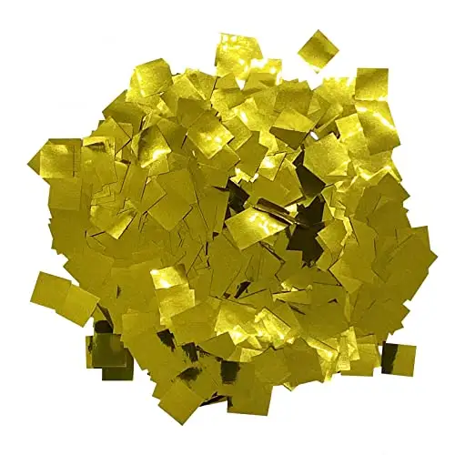 2*5cm Party Popper Confetti Cannon Biodégradable Rectangle rond en forme de coeur vert blanc noir Confetti Feuille d'or Échantillon gratuit