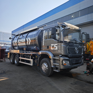 Camion d'aspiration des eaux usées Shacman 6X4, camion de nettoyage des fosses septiques diesel à vendre - Product Image 6