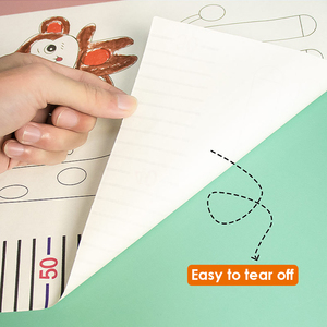 Ensemble de papier à dessin DIY avec autocollant de <span class=keywords><strong>tableau</strong></span> de croissance pour gribouiller avec crayons, autocollant de croissance de hauteur amovible, autocollant de dessin animé pour enfants - Product Image 5