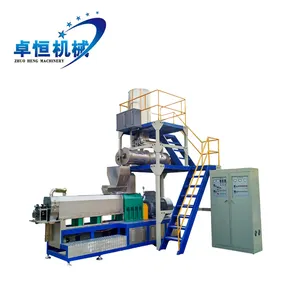 Automatic Twin Screw Fish Food Machinery Production Line Linea De Production De Maquinaria De Alimentos Para Peces