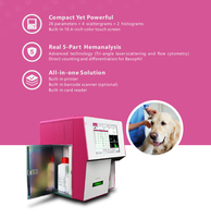 EUR VET Equipo Veterinario, Analizador de Hematología Automático de 5 Partes, Máquina de Hematología, Analizador Automático de Bioquímica