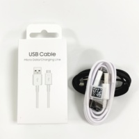 Kabel pengisi daya USB mikro V8 Android, kabel ponsel kualitas asli 100% untuk Samsung S6 S7 Note4 S4 S3 1.2M