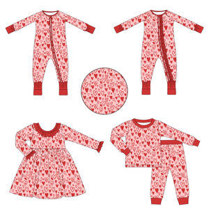 Saint Valentin Pyjamas Famille Correspondant Nouvel An Père Mère Enfants Bébé Look Vêtements Ensemble <span class=keywords><strong>Papa</strong></span> Maman <span class=keywords><strong>Et</strong></span> Fille <span class=keywords><strong>Fils</strong></span> Pyjamas - Product Image 4