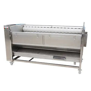 Fully automatic screw type potato washing machine /mechanical peeler