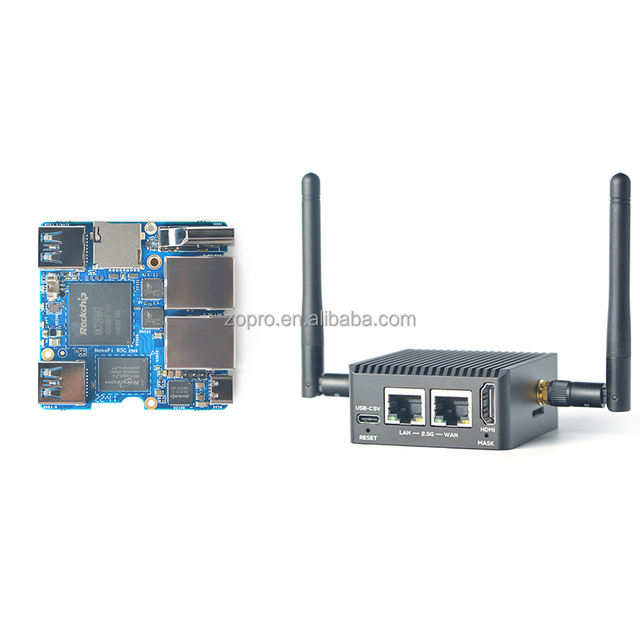 NanoPi R5C Rockchip RK3568B2 A55 Dual 2.5G Ethernet Port Support M.2 WiFi Module for Linux Openwrt Debian Ubuntu