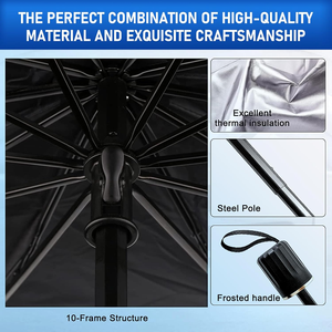 Quick Fold Car Windshield <b>Shade</b> Umbrella Lightweight Auto Insulation Shield for Summer Use - Product Image 3
