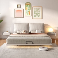 Lit suspendu Offre Spéciale 2023 Nouveau lit double design en tissu Hi-Tech Ensemble de lit confort 1.8m Ensemble de lit king moderne de luxe simple et léger