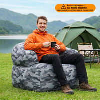 Canapé gonflable portable confortable et imperméable, chaise longue gonflable pour le camping, la plage, le jardin et les voyages