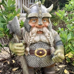 Figura pequeña con hacha y martillo para jardín, ornamento de Dubái Vikingo, artesanías, venta al por mayor, 2022 - Product Image 5