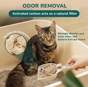 Arena para Gatos de Tofu Confiable, Gránulos de Arena Premium con Función de Absorción Rápida para el Cuidado Moderno de Mascotas - Product Image 2
