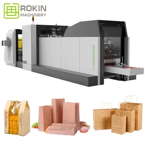Lage Prijs Automatische Papieren Zak Machines Kaki Paper Bag Printing Making Machine Om Papieren Zakken