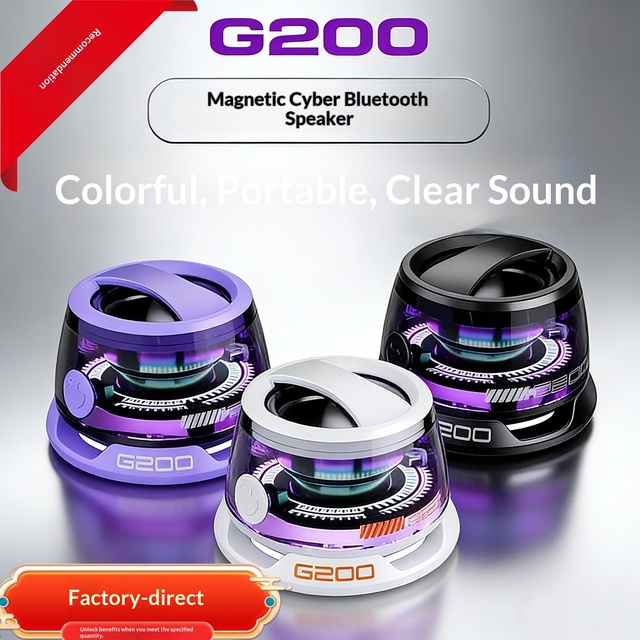Cheapest Price and High-quality Wireless Magnetic Phone Holder 2-in-1 Mini Speaker Portable Magnetic G200 Speaker