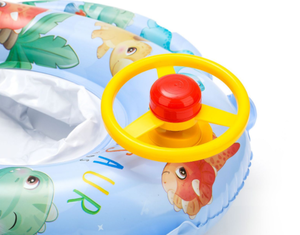 <span class=keywords><strong>Flotador</strong></span> para asiento de <span class=keywords><strong>piscina</strong></span> de bebé, tubo inflable para niño pequeño, anillo de natación con volante y <span class=keywords><strong>patito</strong></span>, patrón de niebla de dinosaurio - Product Image 4