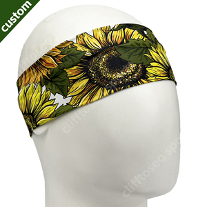 Bandeau de sport personnalisé avec impression intégrale OEM, compatible <span class=keywords><strong>casque</strong></span>, absorbant la transpiration, pour femmes et hommes, idéal pour la course et l'exercice - Product Image 5