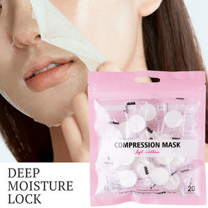 KORMESIC - Paquete de 20 Mascarillas Faciales Orgánicas de Compresión, de Algodón Suave, Cuidado de la Piel Coreano, Mascarilla Corporal Ahorradora de Agua - Product Image 1
