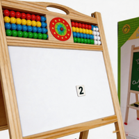 Puzzle pour enfant, Train d'apprentissage, éducation scolaire, ensemble de jeu, planche d'art, jouets d'étude, planche à dessin de perles multifonction en bois, jouets de simulation pour enfant