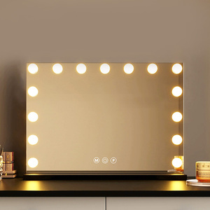 Gương trang điểm bán chạy tiêu chuẩn với đèn có thể điều chỉnh độ sáng |   360 °   Chân đế xoay & có thể điều chỉnh |   dành cho các nghệ sĩ trang điểm và làm tóc tại nhà - Product Image 6