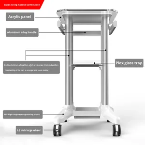 عربة طبية متعددة الوظائف عالية الجودة للمستشفيات مع عجلات، الأكثر مبيعًا - Product Image 2