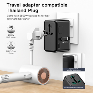 WFYEAR PD70W Universal Travel <strong>Adapter</strong> with <strong>USB</strong> Type-<strong>C</strong> for Mobile Phone Laptop Smart Watch Camera &amp; Earphone-Fast Charger - Product Image 6