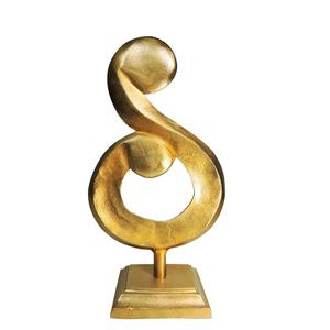 Objet de table moderne en aluminium doré pour la décoration intérieure Design élégant en bois et métal pour les vacances de Noël - Product Image 5