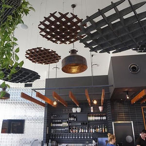 HJ Eco Friendly noir fibre de polyester cercles acoustiques suspendus baffles de plafond suspension panneau de plafond <span class=keywords><strong>acoustique</strong></span> rond - Product Image 1