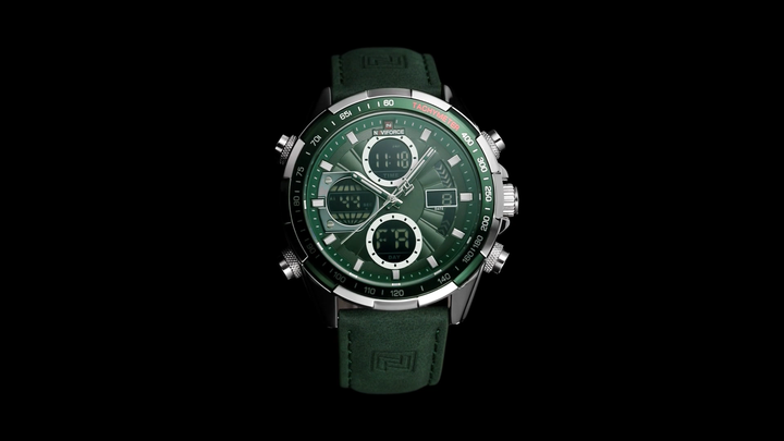 NAVIFORCE 9197 SGNGN Men's Waterproof Quartz Sport Watch with