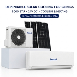 Climatiseur médical 9000 BTU 24V <span class=keywords><strong>DC</strong></span> pour centre de santé rural, mini-salle compacte, sans conduit, type split - Product Image 1