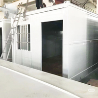 Maisons conteneurs de luxe préfabriquées pliables en panneaux sandwich, 3 chambres, double étage, modernes, pour bureau extérieur et usage hôtelier
