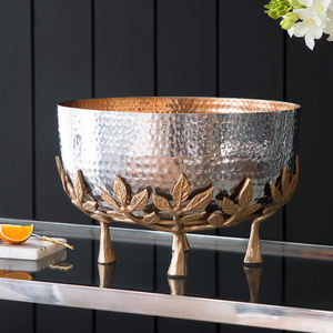 Bol à fruits de service pour centres de table Prix exclusif Bol à fleurs en aluminium pour la maison Hôtels et restaurants Décorations - Product Image 1