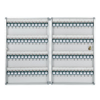 GLosen E0096 Boîte de rangement pour clés murale rectangulaire minimaliste en alliage d'aluminium brillant et écologique pour appartements/écoles
