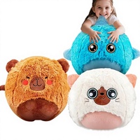 Ballon Gonflable Anti-Stress Exclusif Transfrontalier en Peluche, Grande Balle Magique Capybara Surprise, Ballon Rebondissant Mignon, Cadeau Dessin Animé 0-24