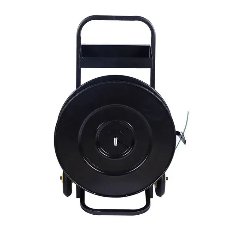 Hand Banding Strapping Cart For Fibre Strapping Coil With 8'' Or 16'' Core Size Plastic Steel