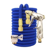 Tuyau d'arrosage extensible magique et durable en gros avec pistolet de pulvérisation métallique robuste pour le lavage de voiture