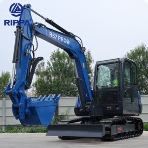 Spedizione Gratuita Mini Escavatore Cingolato da 5 e 6 Tonnellate con Motore EPA Kubota Yanmar, Macchina Movimento Terra per Uso Agricolo - Product Image 1