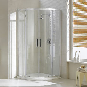 <span class=keywords><strong>Cabine</strong></span> de <span class=keywords><strong>douche</strong></span> sans cadre de luxe, porte coulissante en verre trempé, <span class=keywords><strong>cabine</strong></span> d'angle en aluminium, salle de bain moderne, design imperméable pour hôtel - Product Image 6