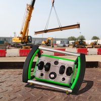 Télécommande de grue sans fil personnalisée à 4 leviers, fréquence 433 MHz, code fixe, étanche