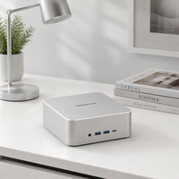 MACO Ryzen 7 7735U Mini PC Dual USB4 24GB LPDDR5 512GB PCIe 4.0 SSD PC Desktop Ringkas untuk Gaming, Kantor, dan Bisnis