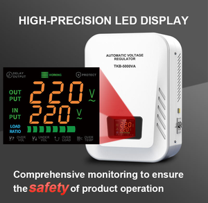 Настенный бытовой автоматический стабилизатор напряжения TKB 1кВА, 2кВА, 3кВА, 5кВА, 8кВА, 10кВА, 220В переменного тока - Product Image 3