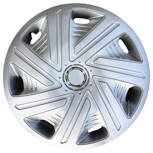 Enjoliveurs de roue universels en plastique PP argenté de 13, 14, 15 et <span class=keywords><strong>16</strong></span> <span class=keywords><strong>pouces</strong></span>, enjoliveurs de moyeu de roue, protection décorative pour voiture, enjoliveurs de moyeu de roue - Product Image 1