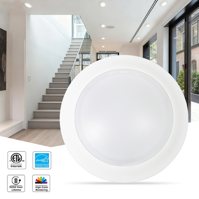 ETL Certified LED Disk Light 4 Inch Dimmable 5CCT LED Disk Light Flush Mount Ceiling Lamp