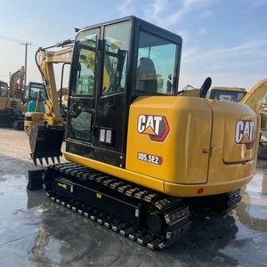 Miniexcavadora CAT 305.5E2 Usada, 98% Nueva, 5.5 Toneladas, Giro de Cola Cero, Ultracompacta, de Segunda Mano, Precio de Fábrica, Muchas Unidades en Stock - Product Image 1