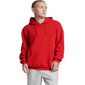 Sweat à capuche surdimensionné en coton épais 14 oz avec logo personnalisé, sans cordon, style vintage pour hommes - Product Image 1