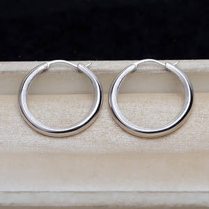 Pendientes de Plata S925, Acabado Mate Grande, Hebillas para Orejas Listas para Usar, Accesorios de Bricolaje, Moda 4793 - Product Image 2