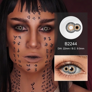 Mắt Lớn ống kính điên 22mm sclera ống kính pseyeche Halloween trang phục địa chỉ liên lạc cosplay Sharingan Kính áp tròng - Product Image 3