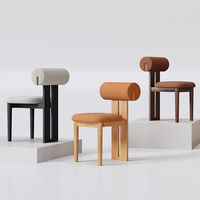 Chaise de salle à manger en chêne massif, style moderne minimaliste italien, nouvelle chaise Hippo chinoise, dossier durable en PU, mobilier pour la maison et les hôtels